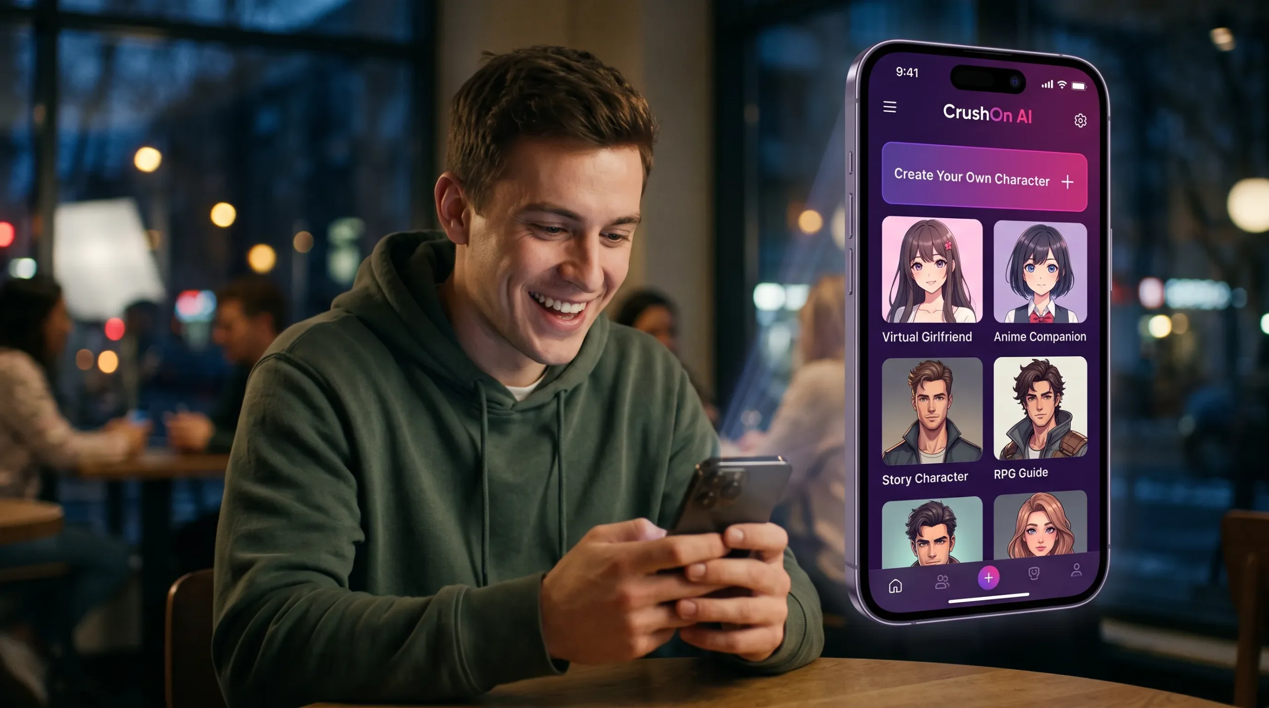 CrushOn AI character library — how to choose or build a custom AI companion from scratch