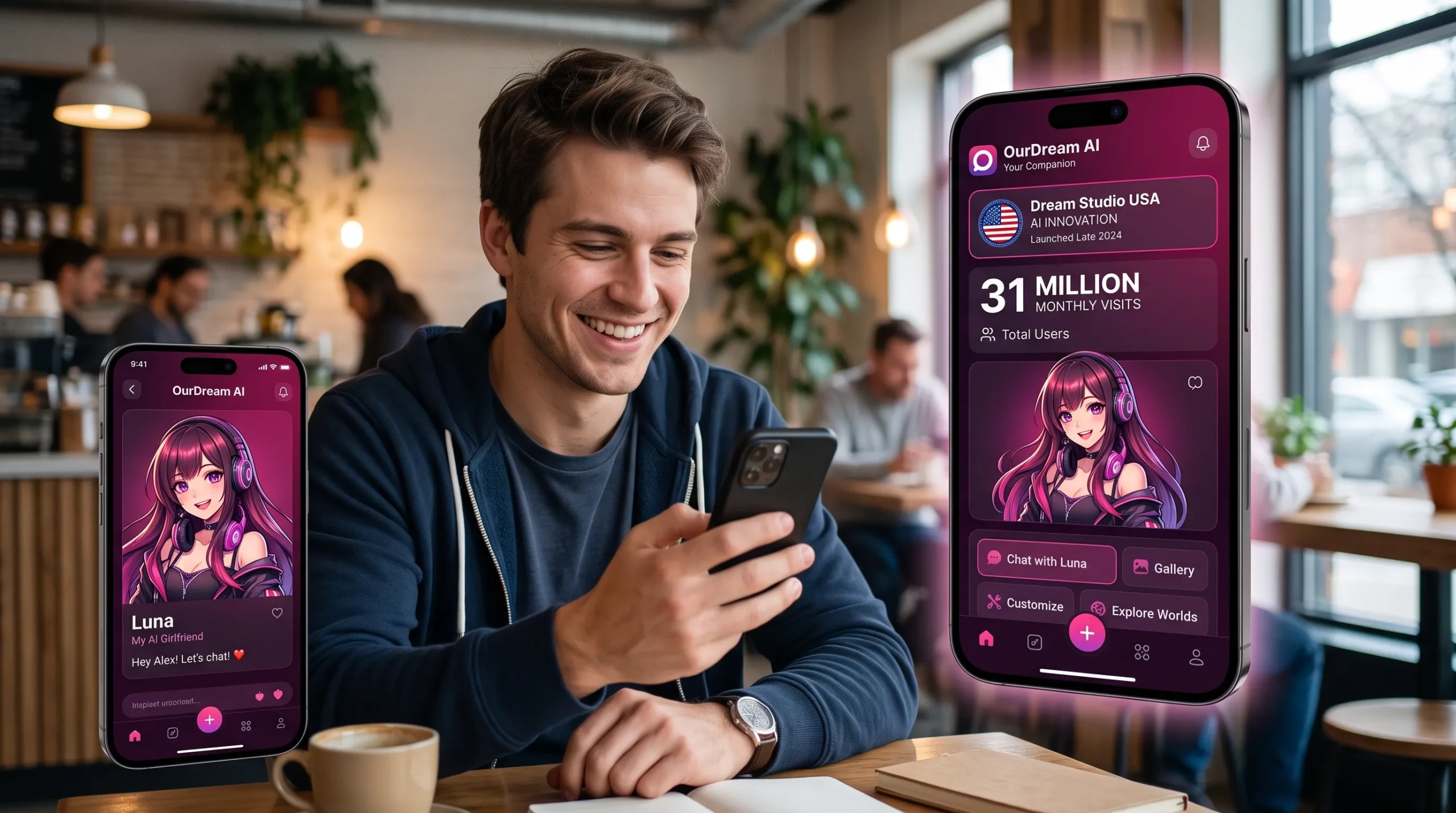 What is OurDream AI — Dream Studio USA platform overview 31 million monthly visits 2026