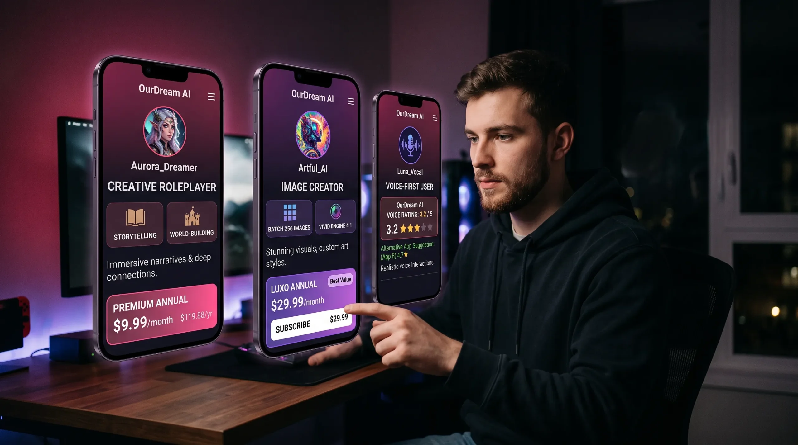 Who should buy OurDream AI — creative roleplayers image creators vs voice-first users 2026