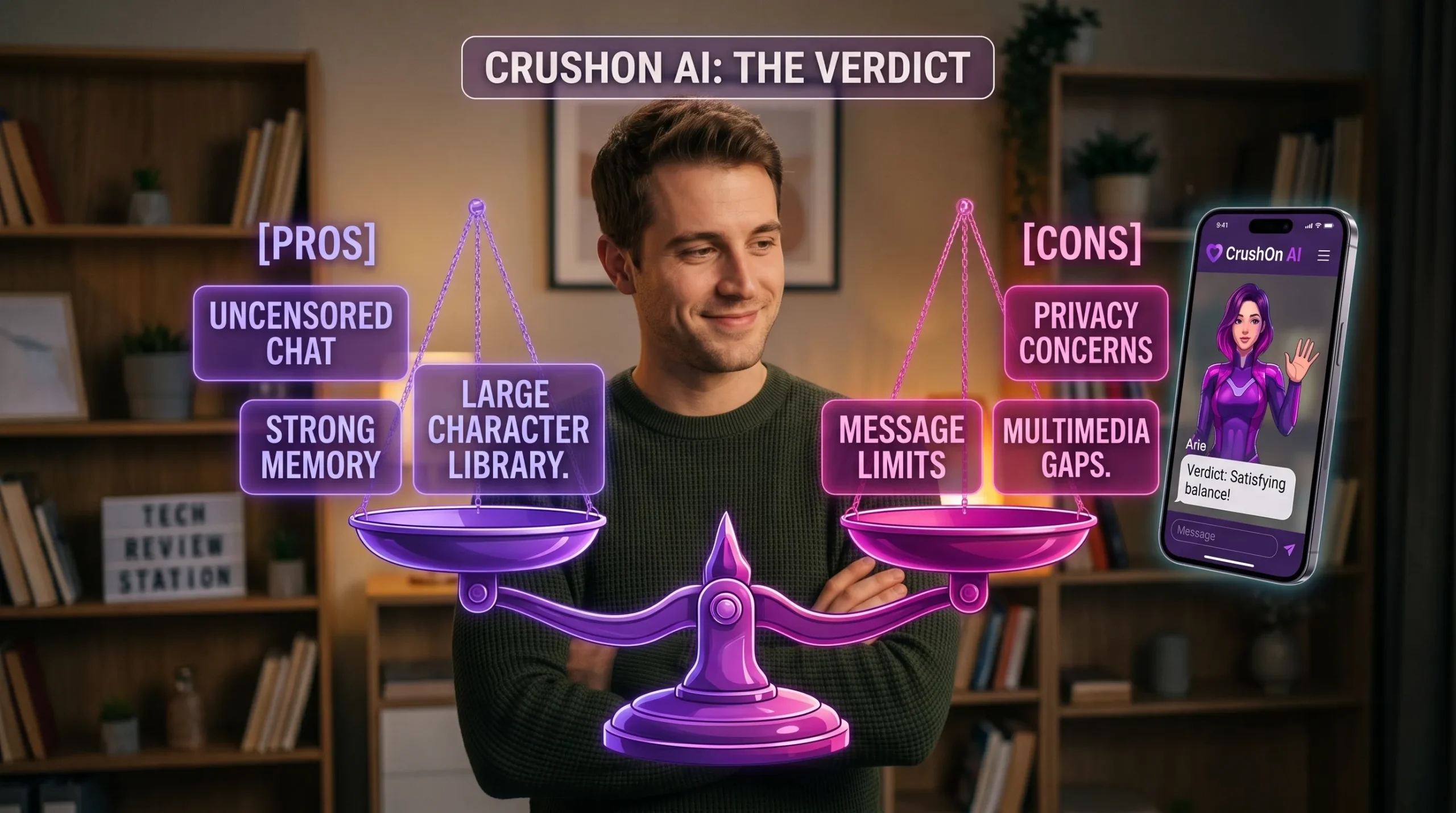 CrushOn AI pros and cons 2026 — final verdict and recommended plan for each user type
